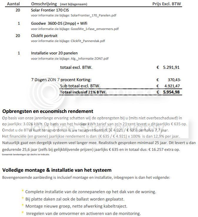 Voorbeeld Offerte Zonnepanelen  My XXX Hot Girl
